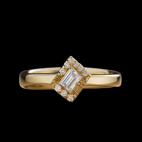 Goldener modischer Ring